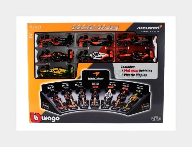 1 43 BURAGO Mclaren Set F1 7X Mcl36 Mcl60 Mcl38 BU38169-PACK7