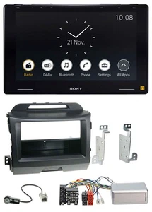 Sony USB Lenkrad DAB Bluetooth Autoradio für Kia Sportage 3 10-15 schwarz - Bild 1 von 9