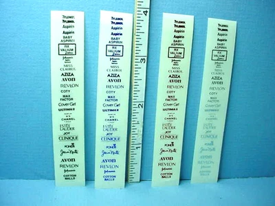 Etiquetas pelar y pegar miniatura (4 tiras) productos populares, marcas 1/12 Sc Foto 1 de 4