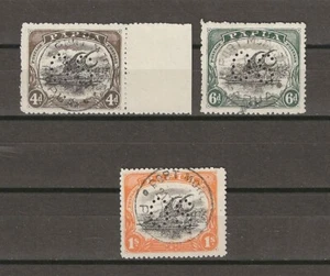PAPUA 1910/11 SG O33/O35 USED - Picture 1 of 1