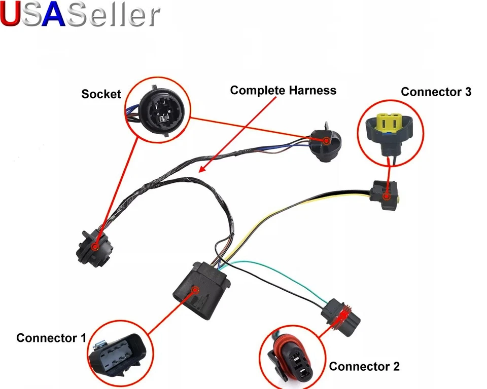 25962806 Wiring Headlight Harness Chevrolet Silverado 1500 2500 HD 2007-2014 - Image 1 of 1