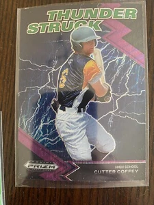 2022 Prizm Draft Picks Baseball Thunderstruck Purple Wave #TH-CC Cutter Coffey - Picture 1 of 1