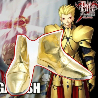 Fate Fate/stay night Gilgamesh dorado nuevo Cosplay Zapatos Botas {envío gratuito} Foto 1 de 4
