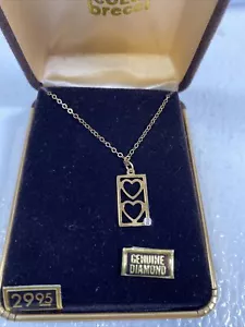 Collar de Colección Lleno de Oro 14K con Colgante de Diamantes de NICOLO BRECCI; Con Caja; - Imagen 1 de 8