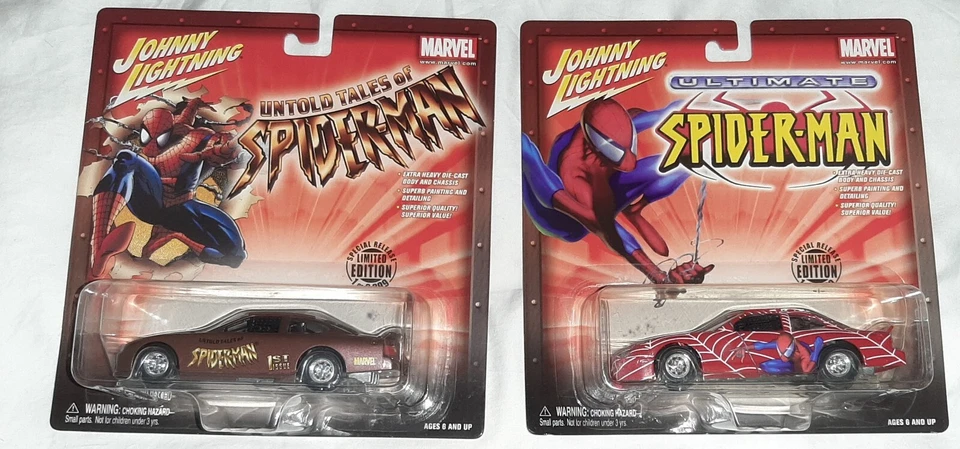 Johnny Lightning Msrvel Spider-Man Limited Edition 1:43 Stock Car Lot Of 2 - Image 1 of 1