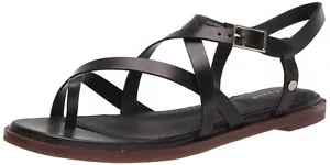 Cole Haan Women's Wilma Strappy Sandal Flat Black W22953 - Picture 1 of 5