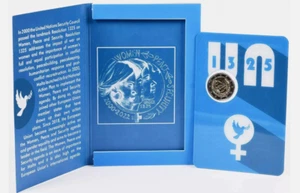 Malta coin card 2€ euro 2022 United Nations Security Council UN 3 Women faces - Picture 1 of 6