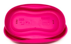 Tupperware Desayuno Máquina de Comidas ~ Microondas Huevos Tocino Pescado y Más Rosa Nuevo - Imagen 1 de 2