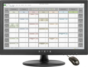 Digitaler Familienkalender Familienplaner Terminplaner Dauerkalender alle Jahre - Bild 1 von 4