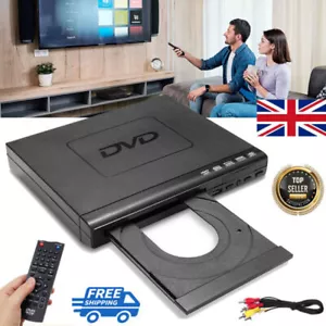 DVD Player Compact Multi Region AV CD VCD RCA Stereo Music Disc USB With Remote - Picture 1 of 15