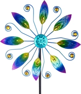 Wind Spinner Kinetic Windmill Waterproof Sculpture Outdoor Patio Lawn Decoration - Picture 1 of 8