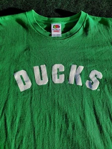 VTG Oregon Ducks T-Shirt XXL Fruit Of The Loom Heavy Cotton Green Chest 46-48in  - Picture 1 of 11