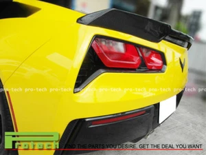 2014-2018 Corvette C7 JPM Stingray Carbon Fiber Trunk Spoiler Lip Chevrolet - Foto 1 di 3