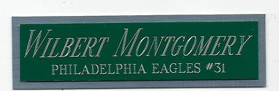 DUCE STALEY EAGLES NAMEPLATE FOR AUTOGRAPHED Signed Football HELMET JERSEY PHOTO - Изображение 1 из 4