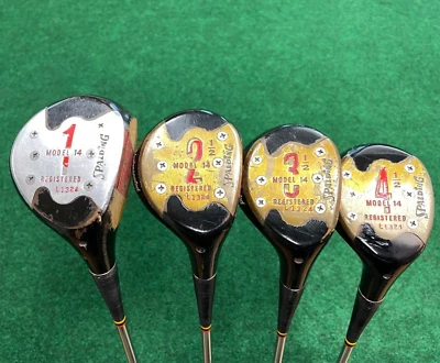 Spalding Model 14 Top-Flite Registered L1324 1-4 Wood Set Steel Step RH - Image 1 of 4