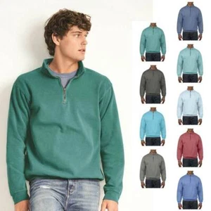 Comfort Colors 1580 Adult Quarter-Zip Long Sleeve Sweatshirt - Picture 1 of 78