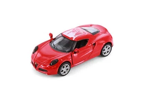 2013 ALFA ROMEO 4C RED W/WELCOME TO LAS VEGAS 1/32 DIECAST CAR KINSMART 5366D - Picture 1 of 5