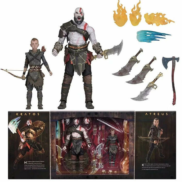 2024 New God of War Kratos & Atreus Ultimate Action Figure 2 Pack Box Set - Image 1 of 4