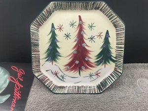 2004 GAIL PITTMAN/EXTREMELY RARE/CHRISTMAS OCTAGONAL PLATE/10’’/EXCELLENT - Picture 1 of 10