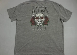 Vintage Harley Davidson Shirt Mens 3XL Gray Motorcycle Tucson - Picture 1 of 11