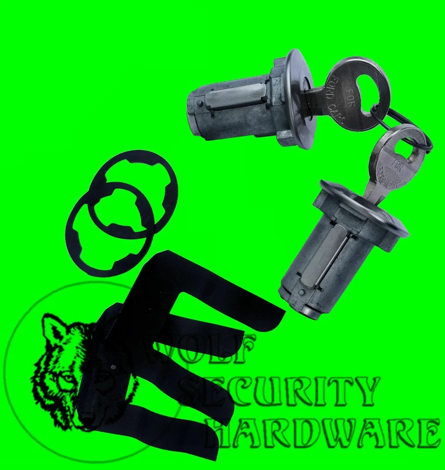 Ford F Series & Others Door Lock Key Cylinder Tumbler Pair Set 2 Keys - Image 1 of 1