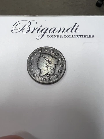 1829 Large Cent. RAW Cover