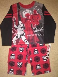 STAR WARS STORMTROOPER Darth VADER Movie Boys New FLEECE PAJAMA Pant T-shirt REY - Picture 1 of 11