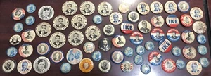 68 Political Election Campaign Pin Dewey Harding Kennedy Repops  WATCH THE VIDEO - Picture 1 of 6