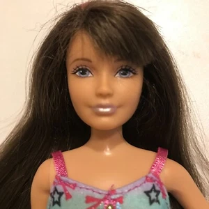 MATTEL Modern Skipper Doll Redressed Purple Aqua Sister Dress Pink Sneakers - Picture 1 of 9