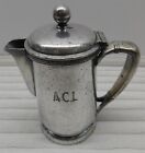 ACL Atlantic Coast Line Railroad Silver Plate Coffee Pot Side & Bottom Marked bx