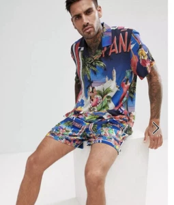 ASOS | Island Tropical Print Badehose Shorts 32 Taille Herren - Bild 1 von 7