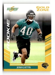 2007 Score - Rookie Gold Zone /600 #322 Josh Gattis (RC) - Picture 1 of 2