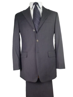 Theory Suit 36S W31 Excelente Estado Canadá Rayas Gris Foto 1 de 4