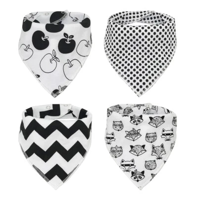 Babadores para baba e dentição Baby Bandana (pacote com 4) - Imagem 1 de 2
