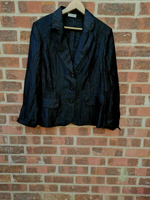 Bonita Black Linen Blend Jacket UK size 16 FR 44 D 42 - Image 1 of 4