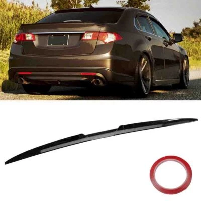 For Acura ILX TSX TLX RLX Rear Roof Trunk Spoiler Lip Tail Wing Gloss Black US Foto 1 de 4