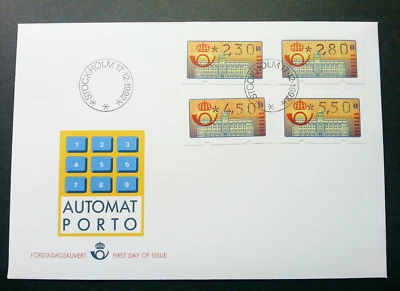[SJ] Sweden 1992 ATM (frama label FDC) - Image 1 of 4