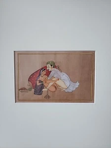 One Of A Collection Of Antique PERSIAN or INDIAN MINIATURES Manuscript On Paper - Picture 1 of 5