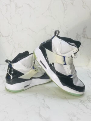 Tênis Nike Jordan Flight 45 High masculino tamanho 9 branco preto Concord DC2571-100 - Imagem 1 de 4