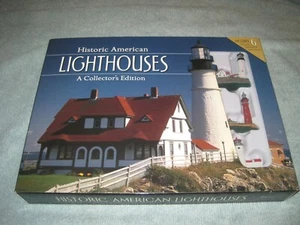 Historic American Lighthouses A Collector's Edition-6 Miniature Lighthouses/Book - Picture 1 of 11
