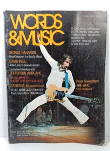 Words And Music Magazine May 1972 The Who, George Harrison, Jefferson Airplane - Picture 1 of 4