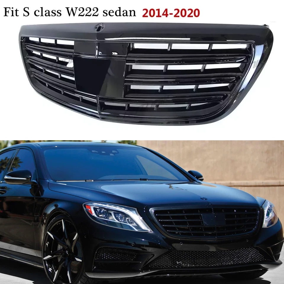 Front Grille For Mercedes Benz 2014-2020 W222 S-CLASS S450 S550 S600 Support ACC - Изображение 1 из 4