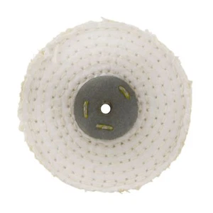 Trapeador pulido pulido de sisal grueso corte rápido 4"" x 0,5"" 1 sección 1a etapa metal - Imagen 1 de 3