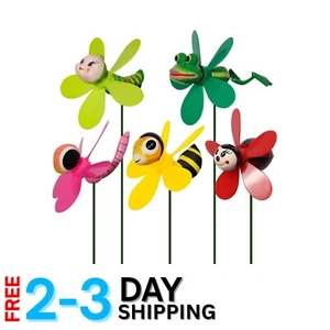 Kinetic 5-Pack Garden Wind Spinners - Colorful Pinwheels for Whimsical Spaces - Picture 1 of 8
