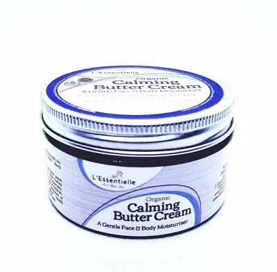 L’ESSENTIELLE Organic Shea Butter Eczema Cream Calming Butter Blend Psoriasis 100g Tub