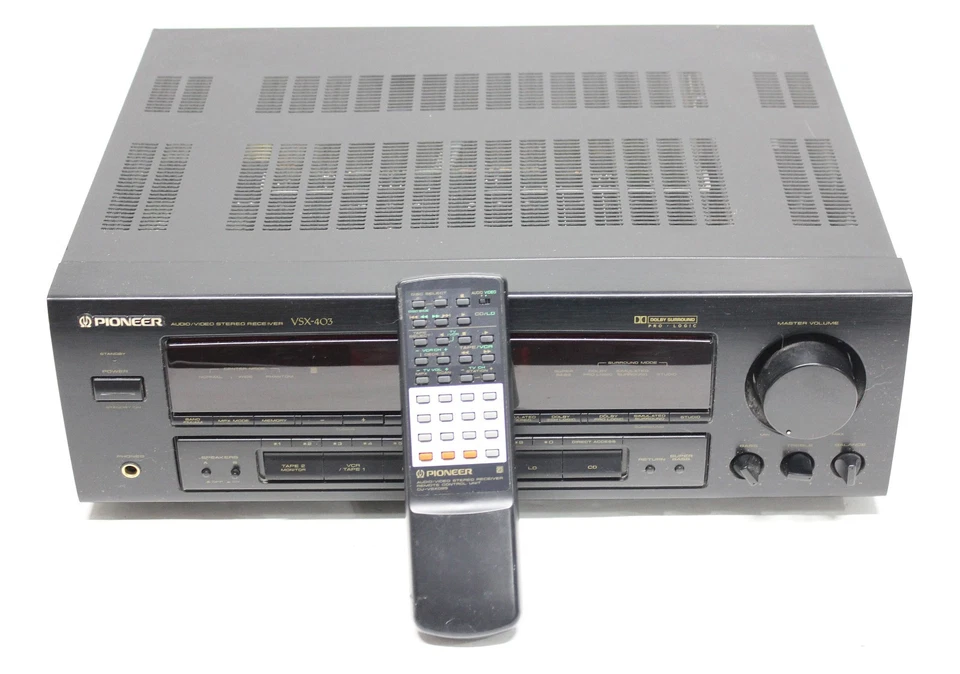 Pioneer VSX-403 Audio Video Stereo AM/FM Receiver w Remote Bundle Tested Works - Image 1 of 3