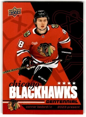 2025-26 Upper Deck Chicago Blackhawks Centennial Base Cards ( Pick from List ) - Image 1 of 2