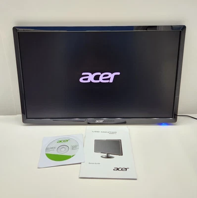 Acer S231HL 23” LCD Monitor Widescreen LED Backlight W/Power Cables Manual & CD - Image 1 of 4
