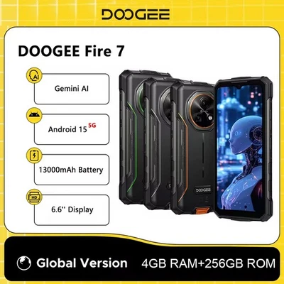Global Version DOOGEE Fire 7 5G Rugged Phone 6.6'' Dimensity 6300 13000mAh 64MP - Image 1 of 4