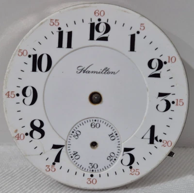Hamilton Pocket Watch Movement w/Dial Cal 993 USA 21 Jewels - For Parts / Repair - Image 1 of 4